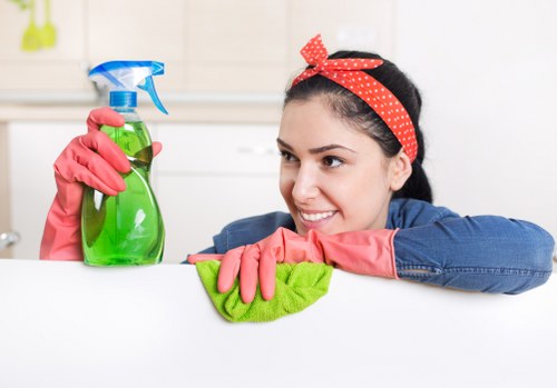 Eco-friendly patio cleaning solutions being applied